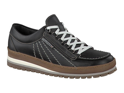 Mephisto SUPER RAINBOW zwart lederen veterschoen voor heren